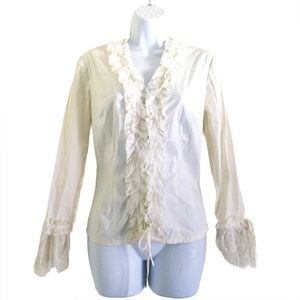BARAMI Ruffled Romantic Top
